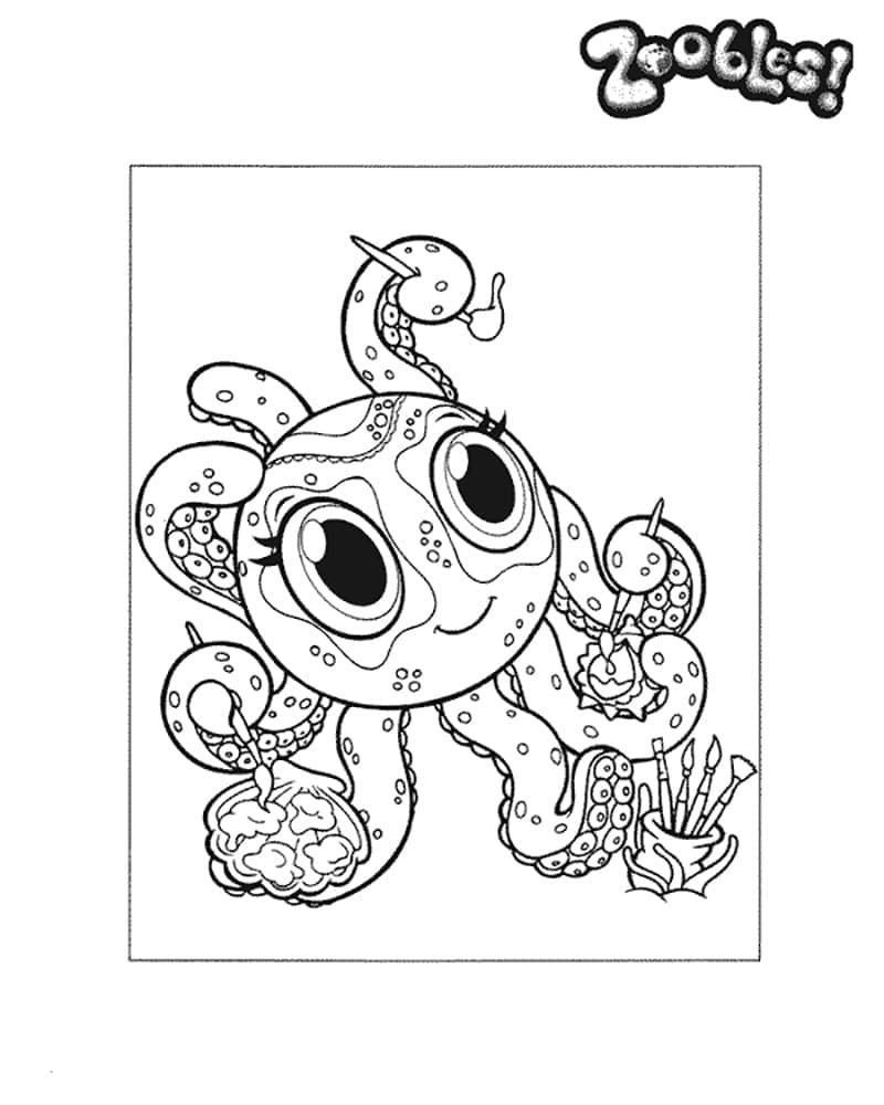 Liebenswerte Zoobles ausmalbilder