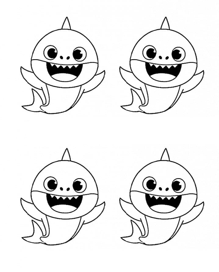 Lieber Baby Shark ausmalbilder