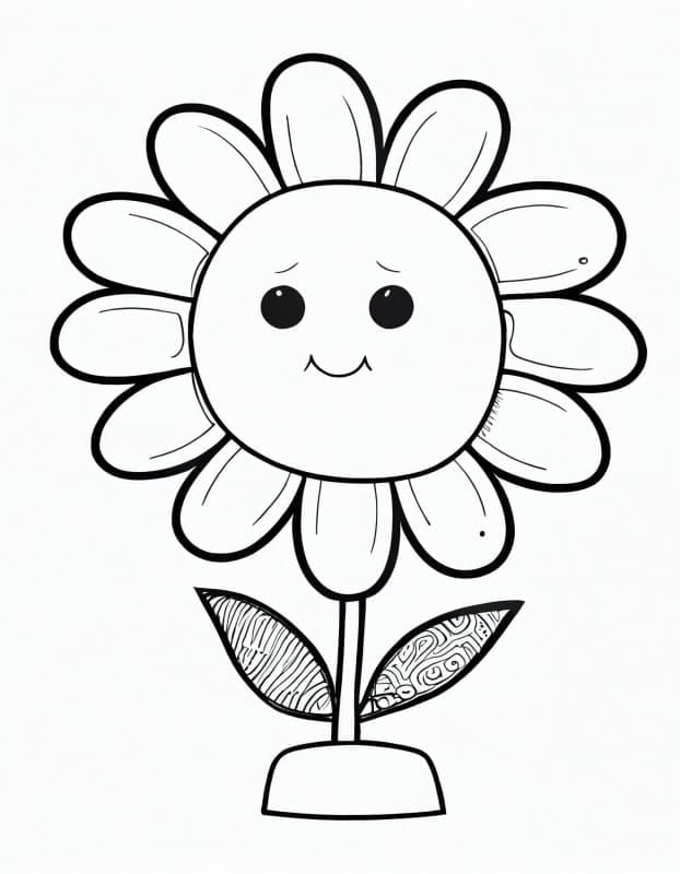 Liebliche Blume ausmalbilder