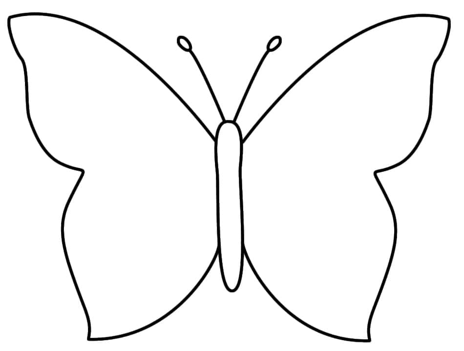 Lieblicher Schmetterling ausmalbilder