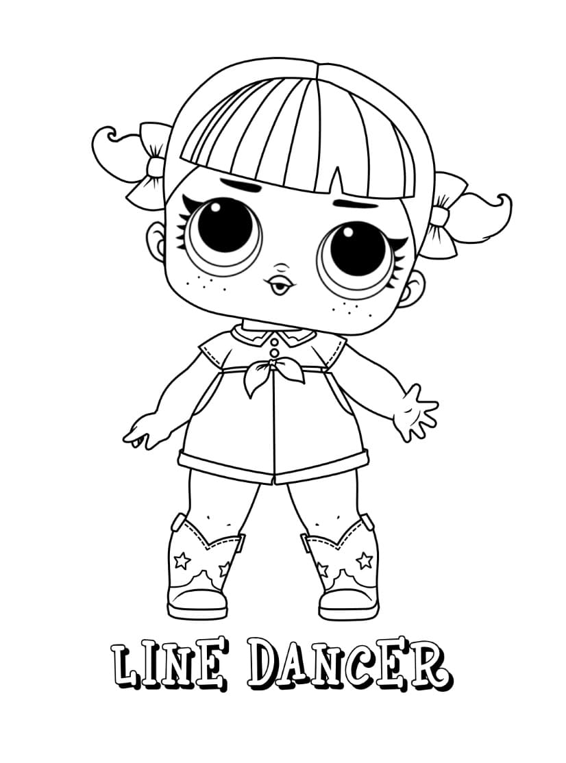 Line Dancer di Lol Surprise ausmalbilder