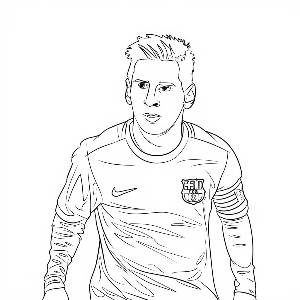Lionel Messi Druckbares Für Kinder ausmalbilder