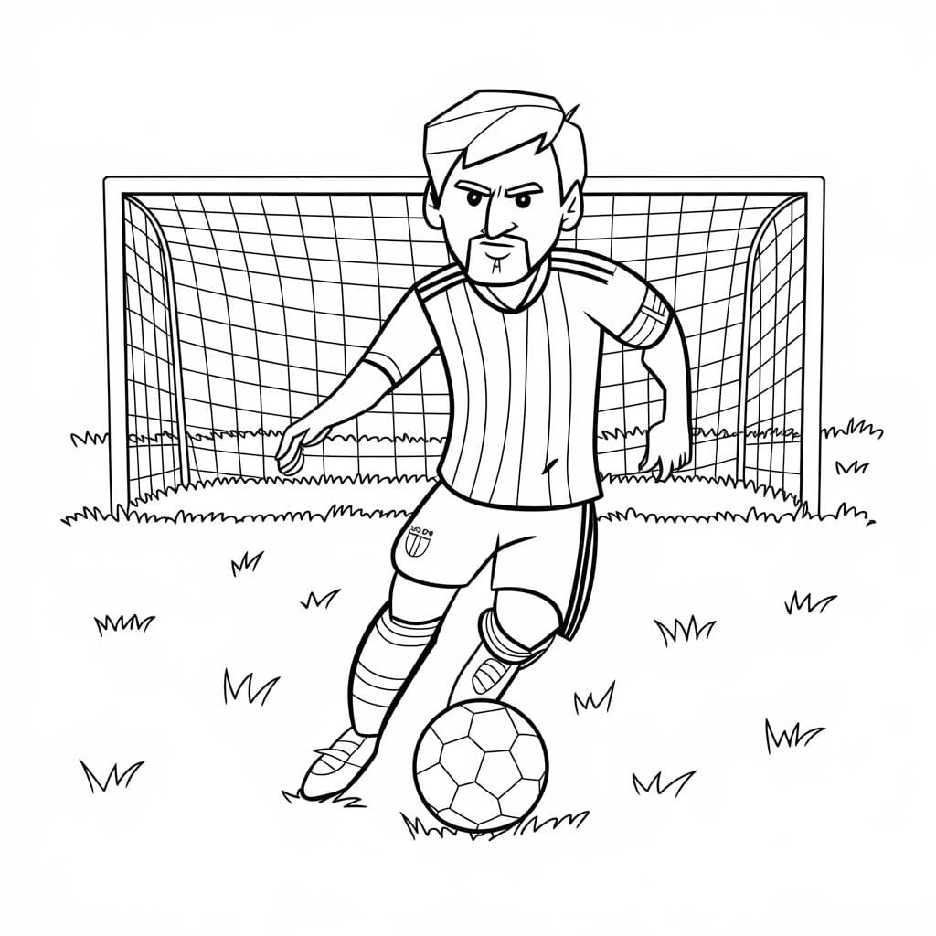 Lionel Messi Für 2-Jährige Kinder ausmalbilder