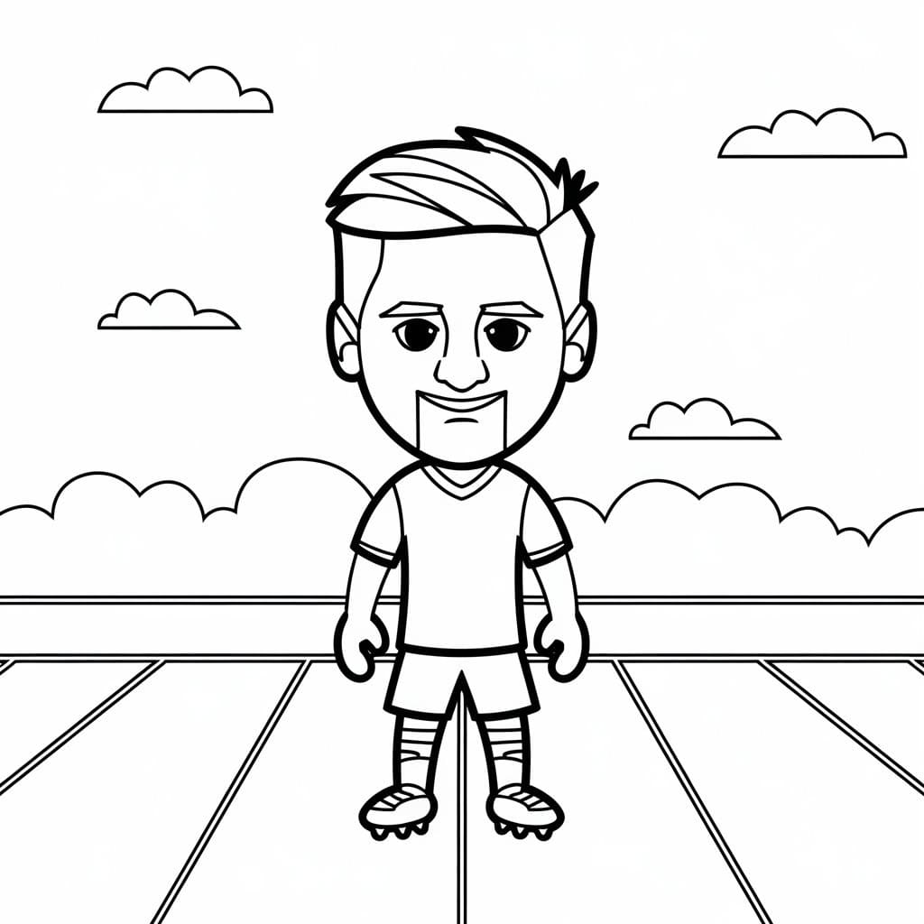 Lionel Messi Für 3-Jährige Kinder ausmalbilder