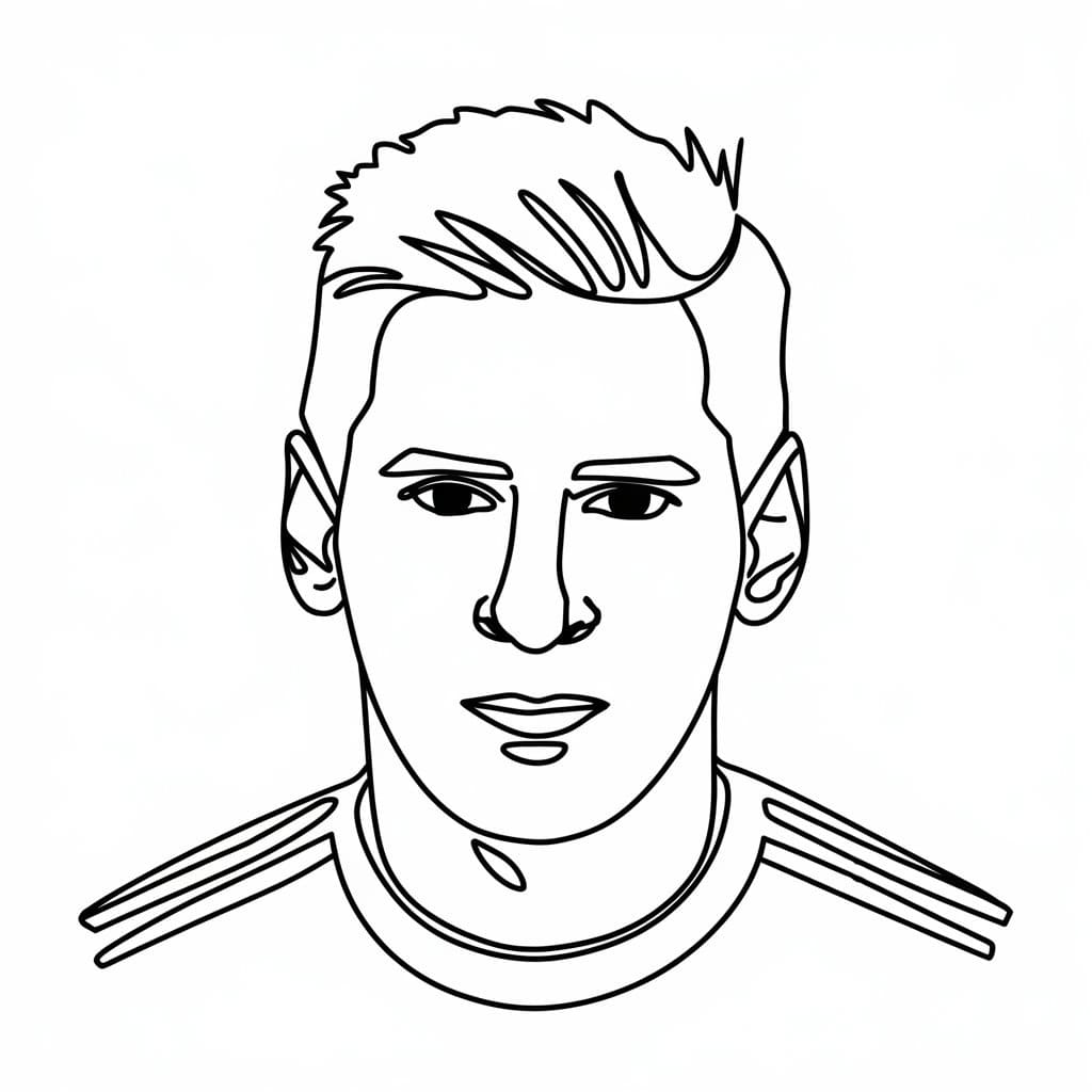Lionel Messi Für 4-Jährige Kinder ausmalbilder