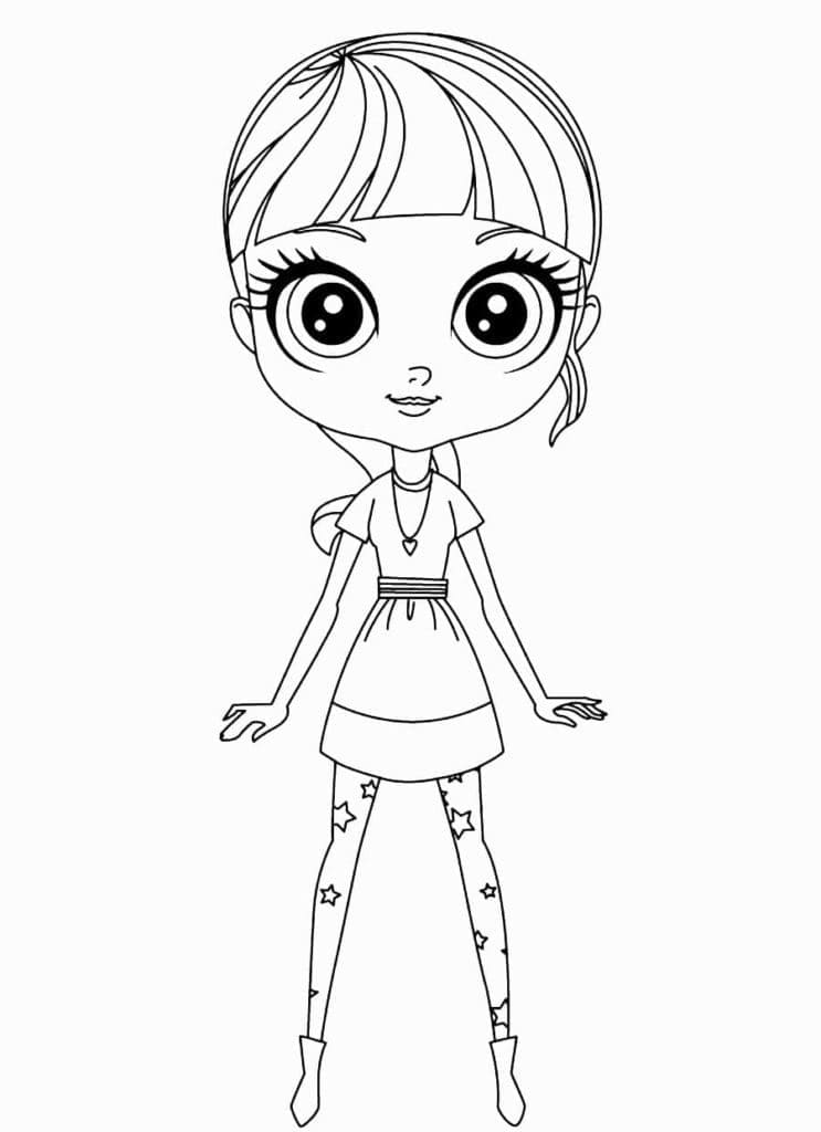 Littlest Pet Shop Blythe Baxter ausmalbilder