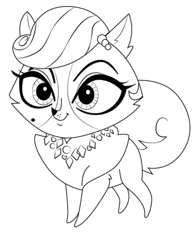 Littlest Pet Shop Madame Pom ausmalbilder