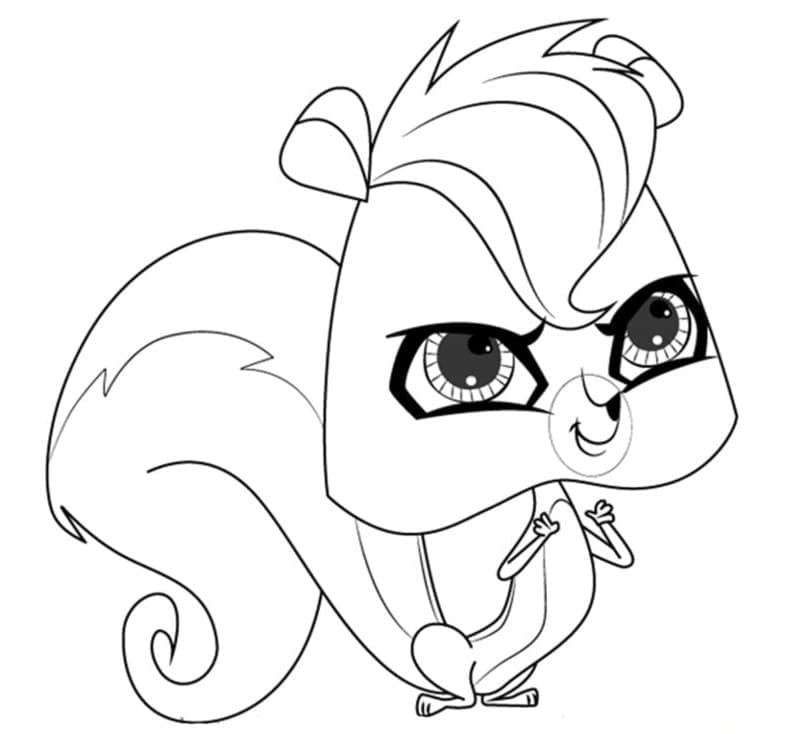 Littlest Pet Shop Pepper Clark ausmalbilder