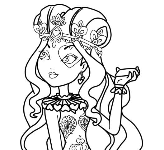 Lizzie Hearts Ever After High ausmalbilder