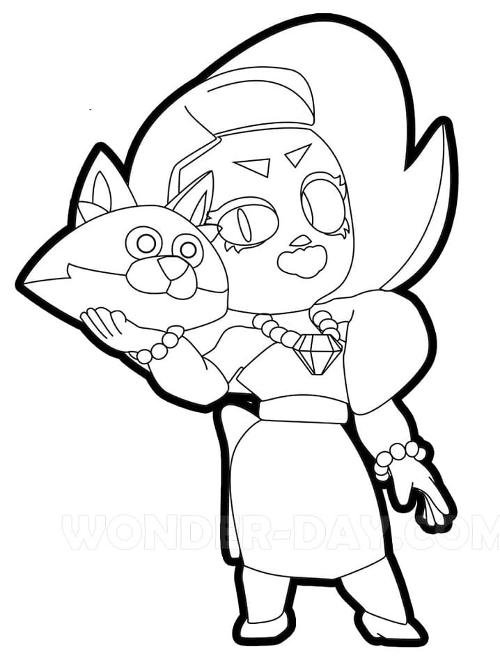 Lola Brawl Stars ausmalbilder