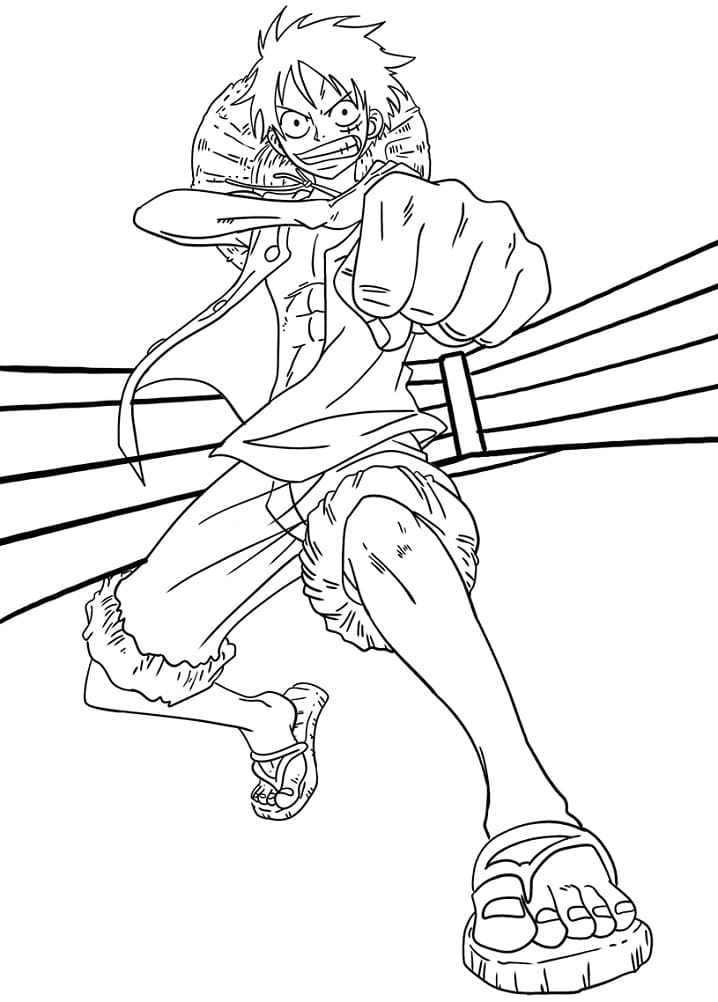 Luffy ausdrucken ausmalbilder