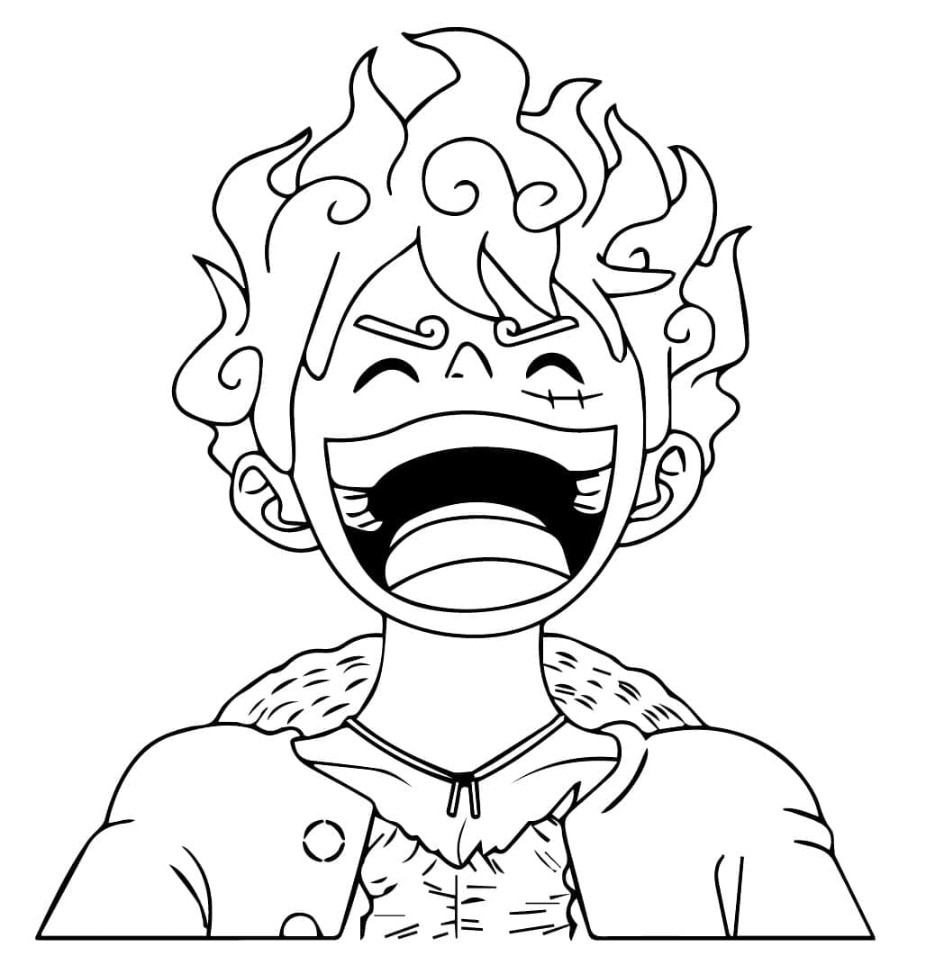 Luffy für 5-jährige Kinder ausmalbilder