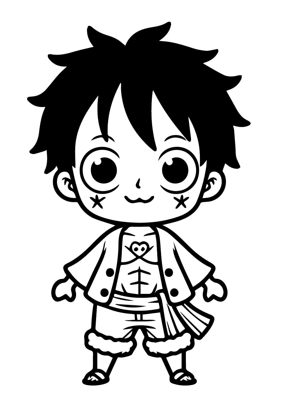 Luffy kostenlos für Kinder ausmalbilder