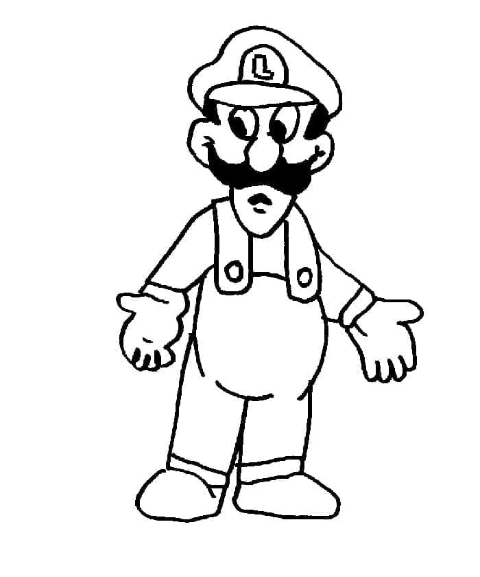 Luigi Gratis ausmalbilder