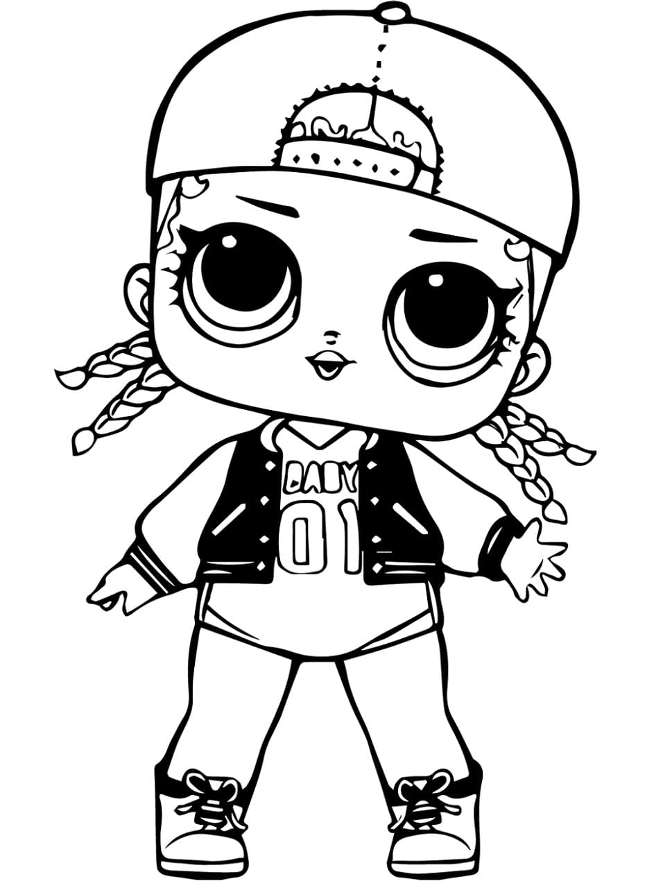 M.C. Swag di Lol Surprise ausmalbilder
