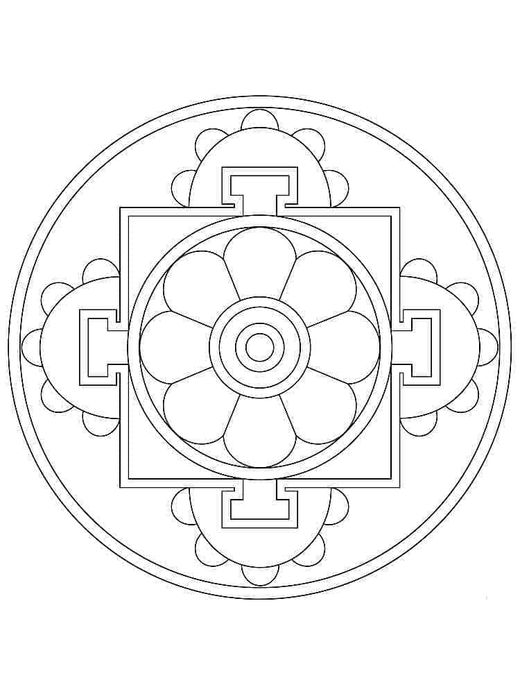 Mandala Bild zum Drucken ausmalbilder