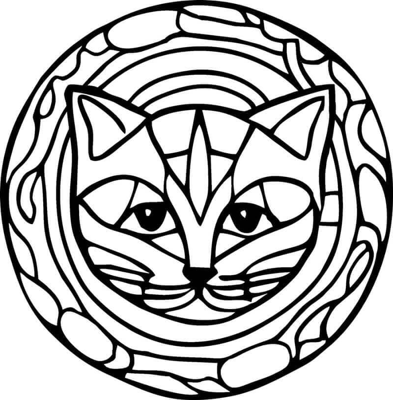 Mandala Druckvorlage für Kinder ausmalbilder