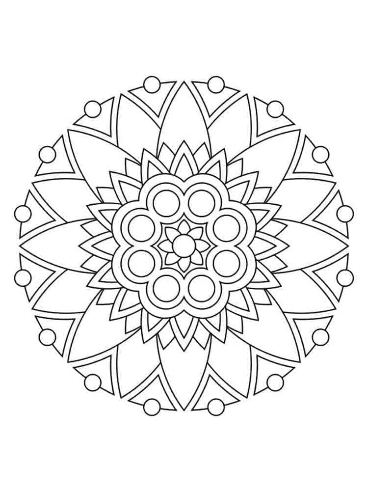 Mandala für 4-jährige Kinder ausmalbilder