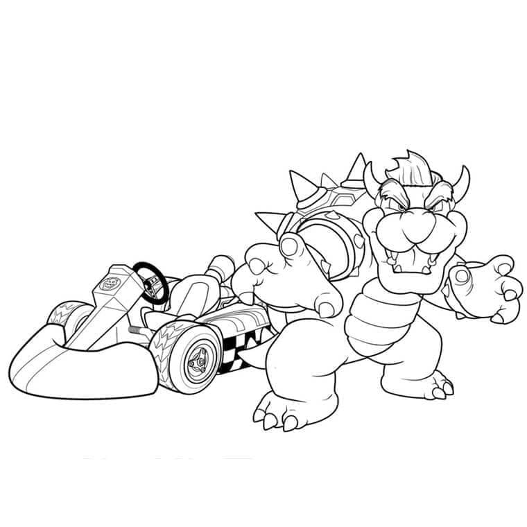 Mario Kart Für Kostenlos ausmalbilder
