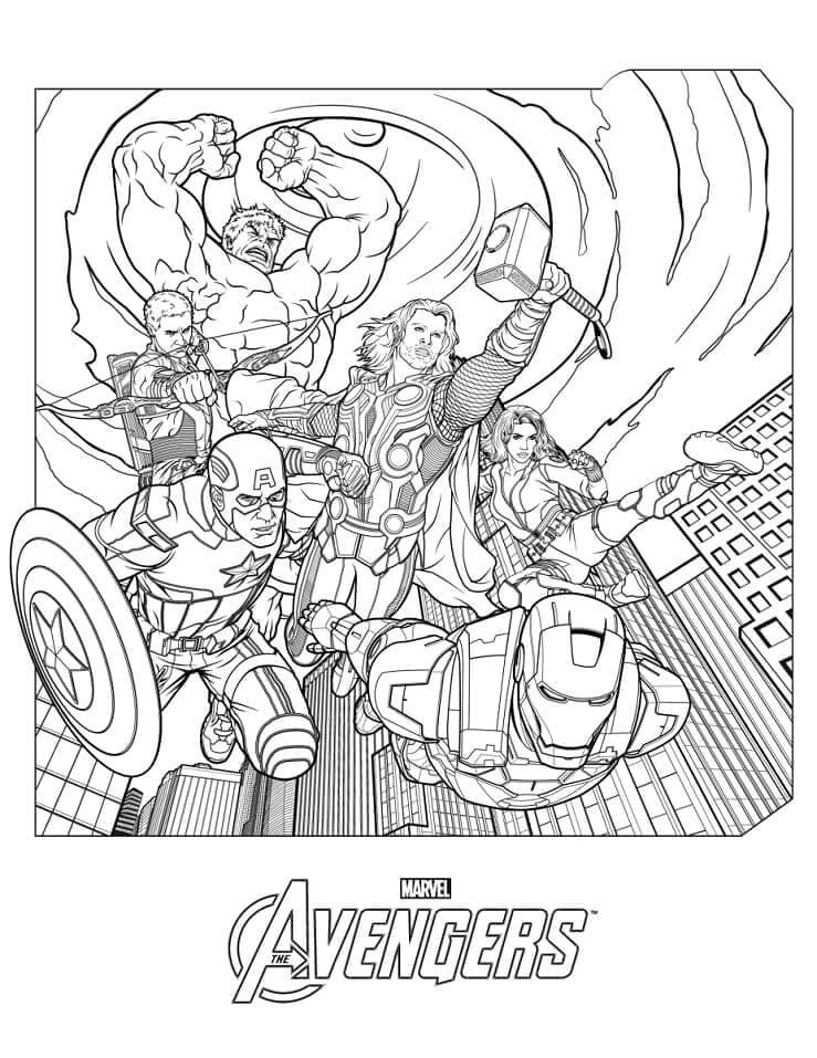 Marvel Avengers ausmalbilder