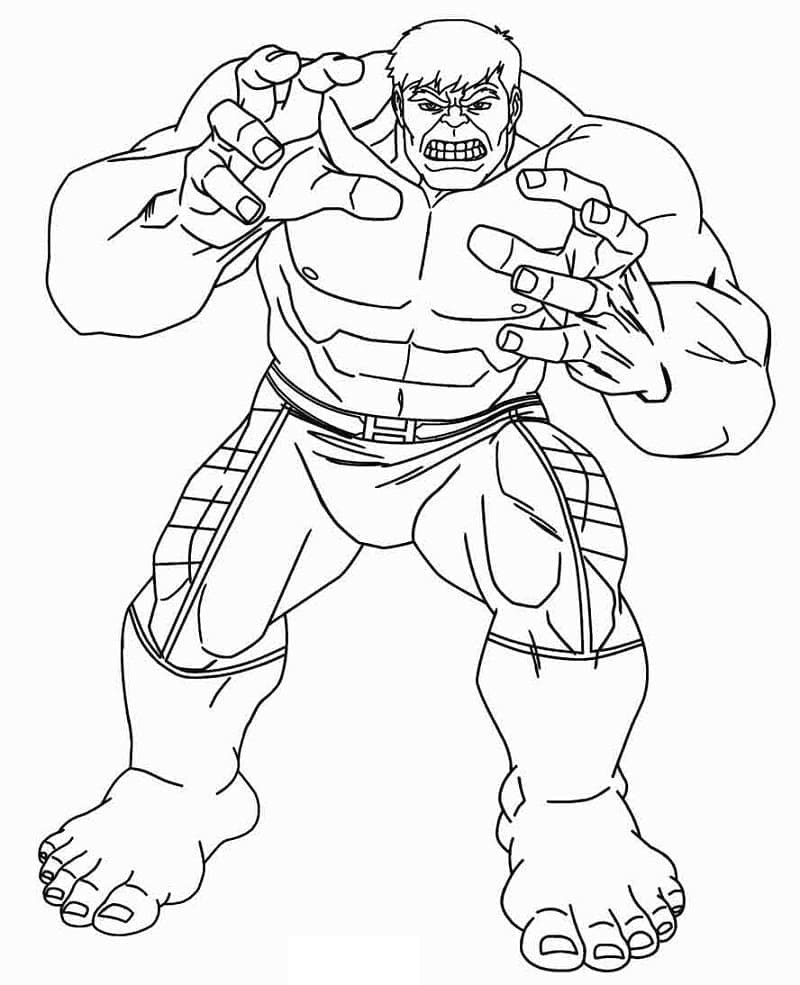 Marvel Hulk ausmalbilder