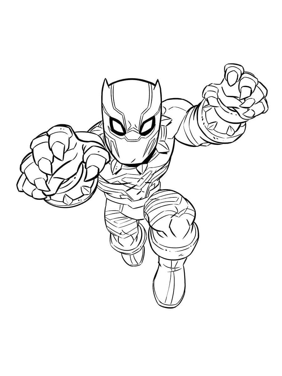 Marvel Superheld Black Panther ausmalbilder