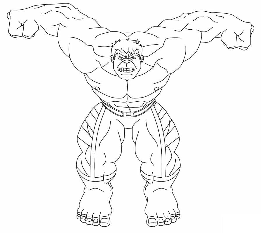 Marvel Superheld Hulk ausmalbilder