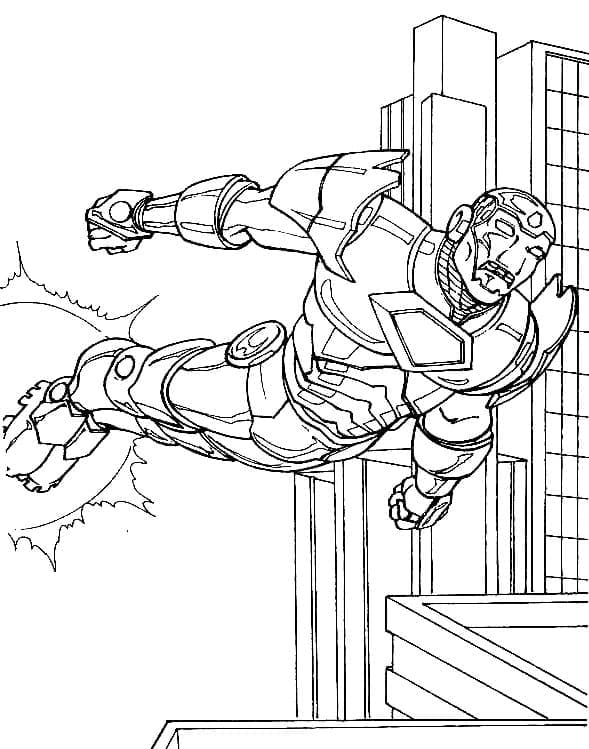 Marvel Superheld Iron Man ausmalbilder