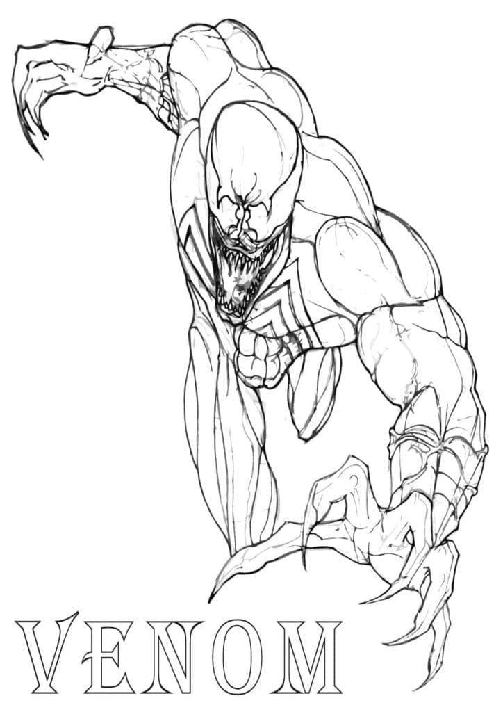 Marvel Superheld Venom ausmalbilder