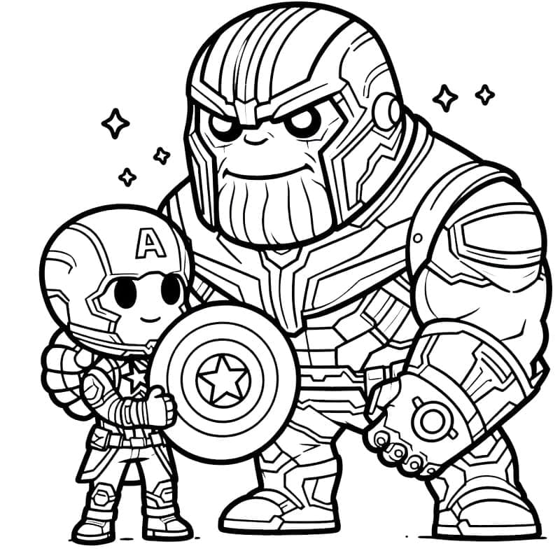 Marvel Thanos ausmalbilder