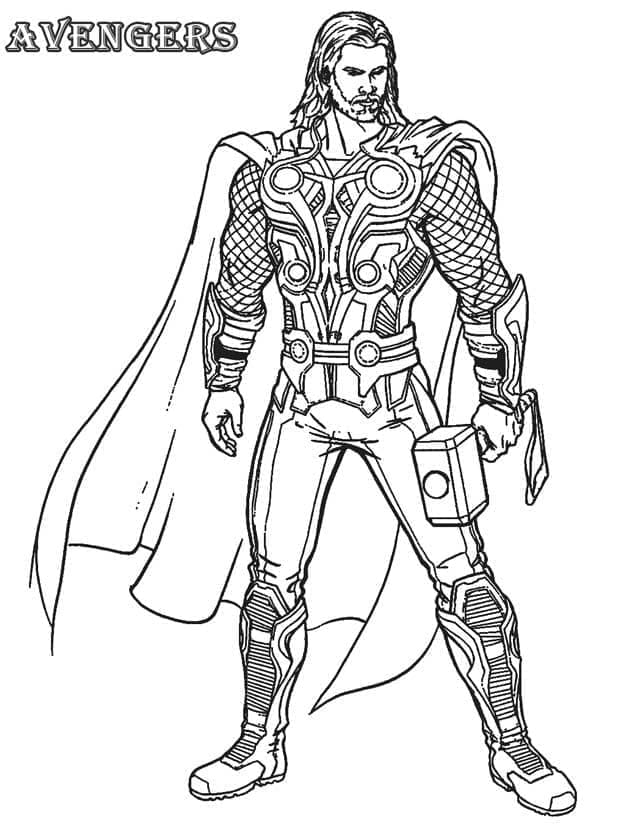Marvel Thor ausmalbilder