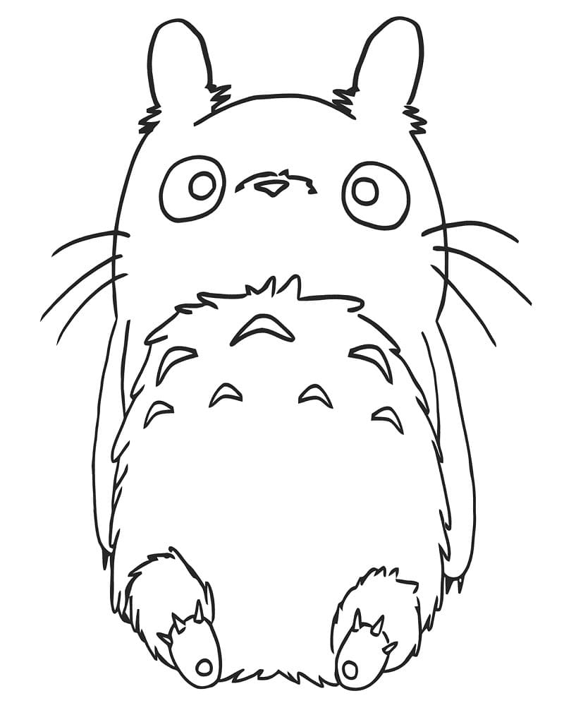 Mein Nachbar Totoro druckbar für Kinder ausmalbilder