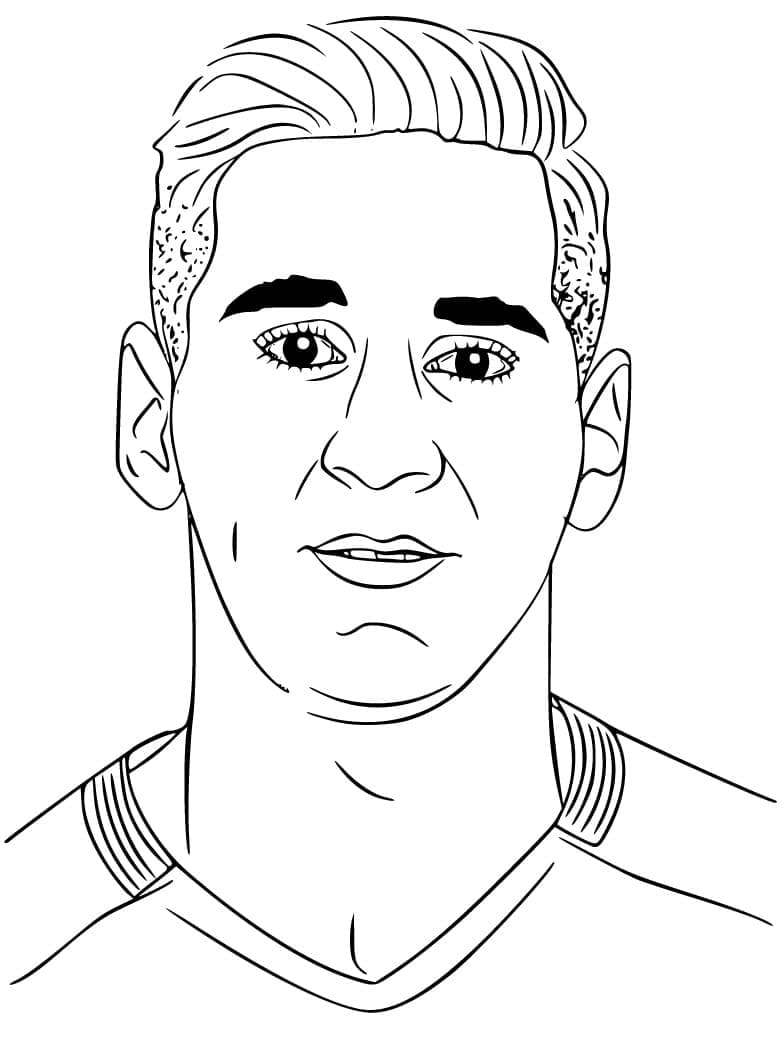 Messi 1 ausmalbilder