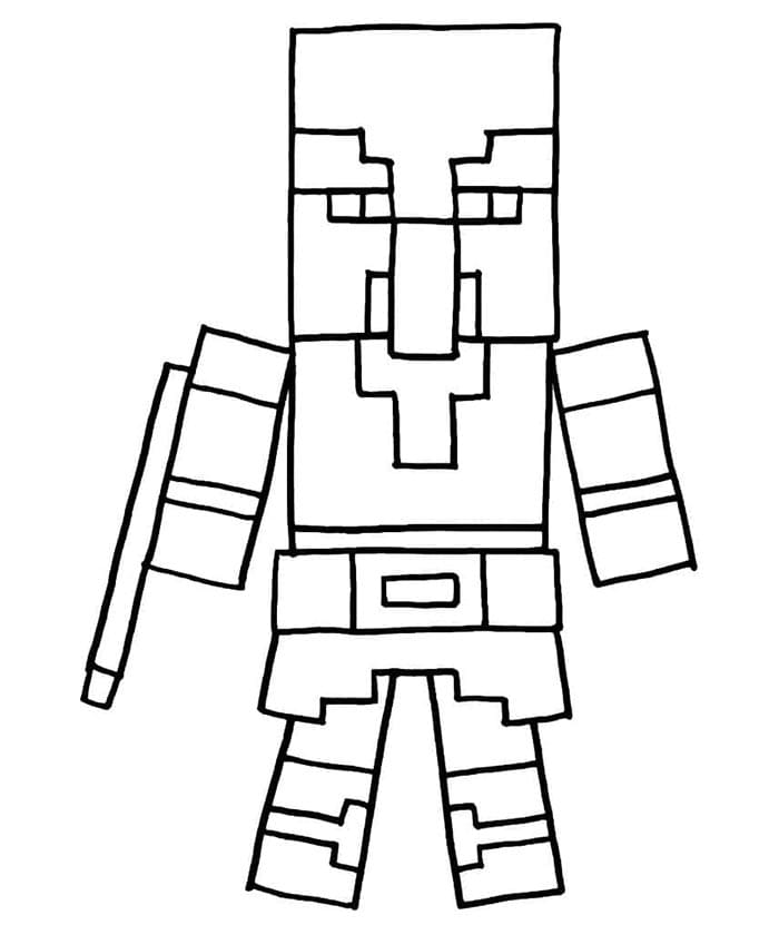 Minecraft Bild Frei ausmalbilder