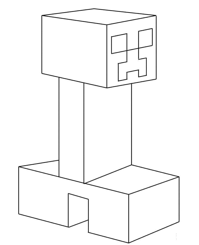 Minecraft Creeper ausmalbilder