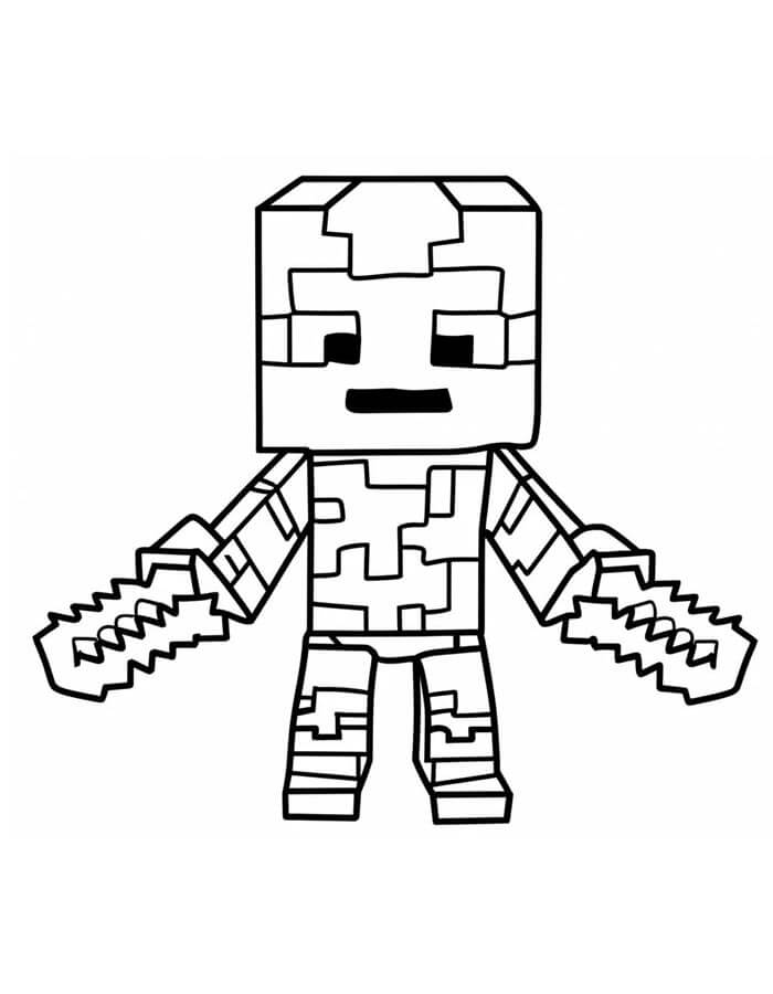 Minecraft Für 4-Jährige Kinder ausmalbilder