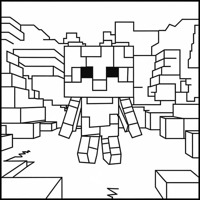 Minecraft Kostenlos Für Kinder ausmalbilder
