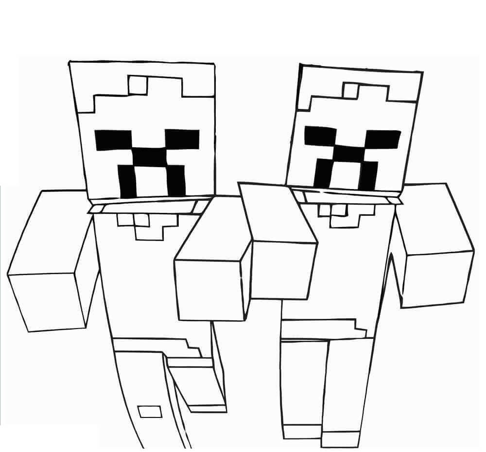 Minecraft Kostenlos ausmalbilder