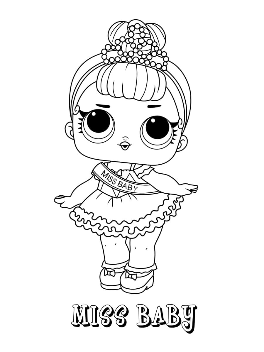 Miss Baby di Lol Surprise ausmalbilder
