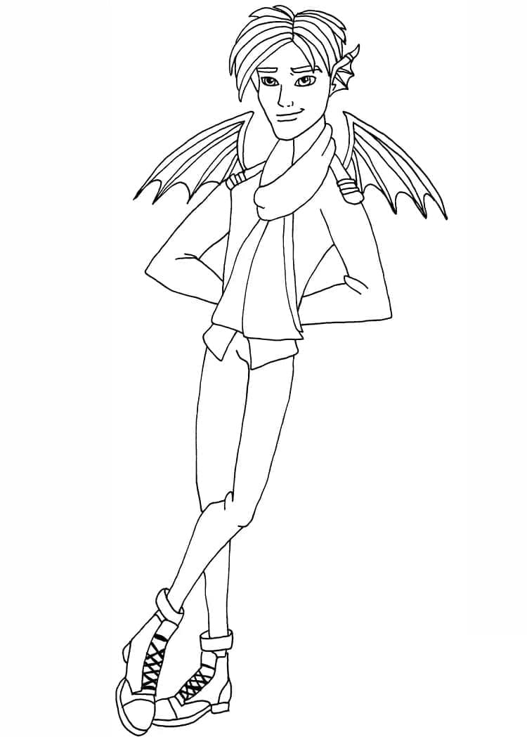 Monster High Garrott DuRoque ausmalbilder