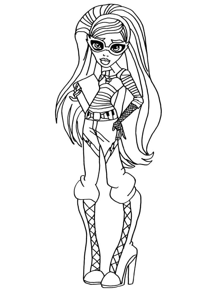 Monster High Ghoulia Yelps ausmalbilder