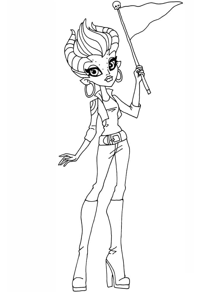 Monster High Gilda Goldstag ausmalbilder