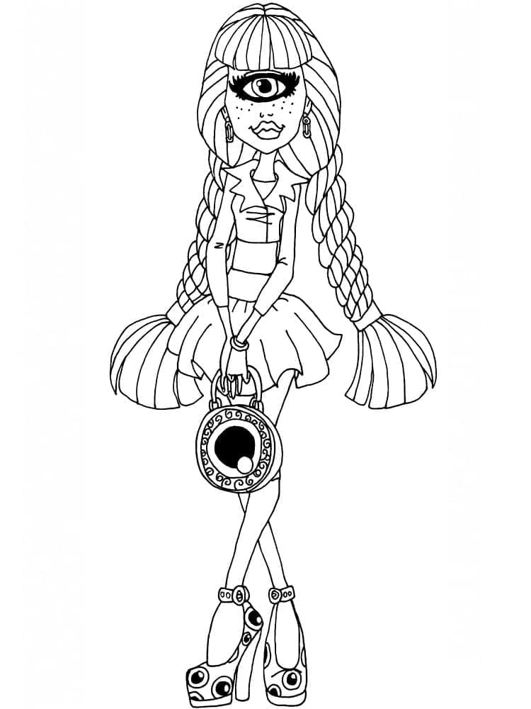 Monster High Iris Clops ausmalbilder