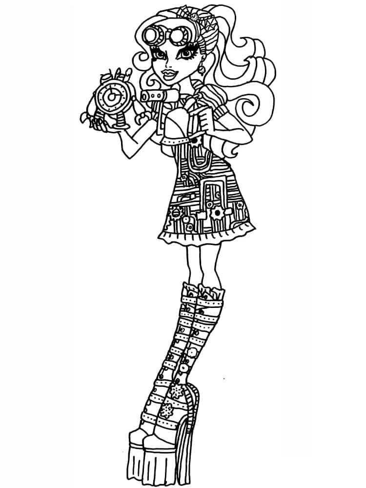 Monster High Robecca Steam ausmalbilder