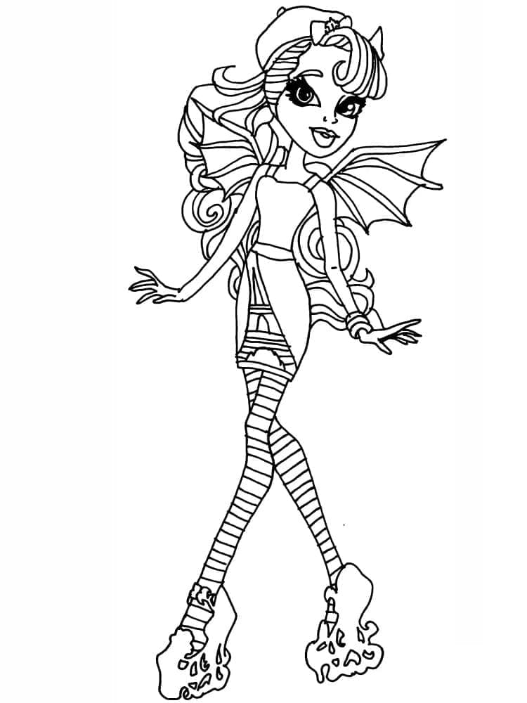 Monster High Rochelle Goyle ausmalbilder