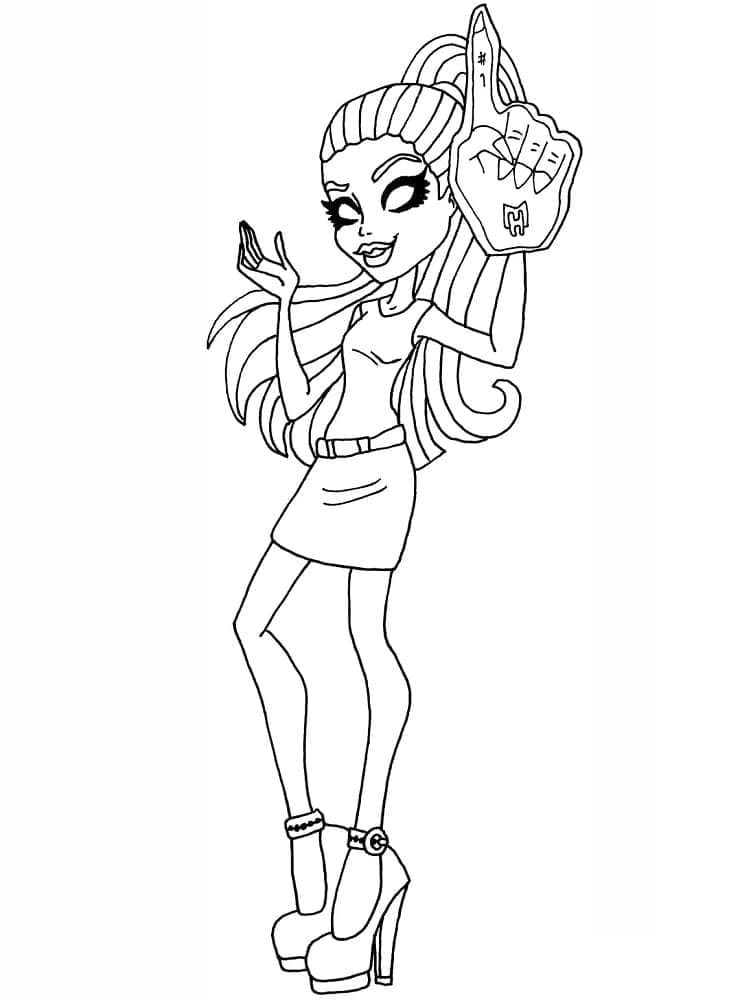 Monster High Scarah Screams ausmalbilder