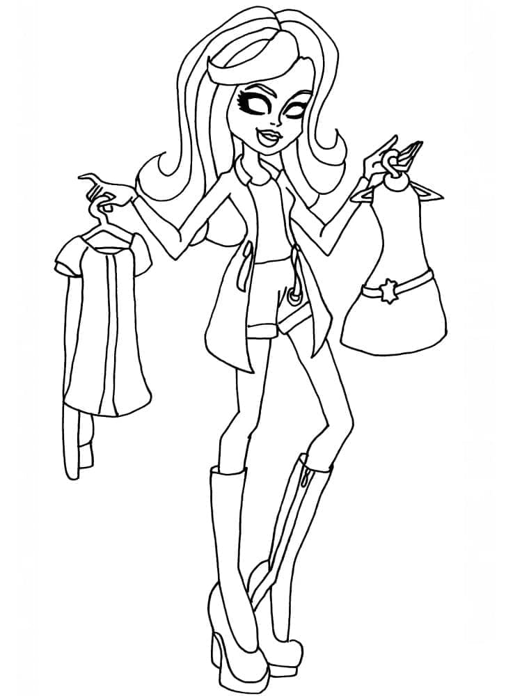 Monster High Scarah ausmalbilder
