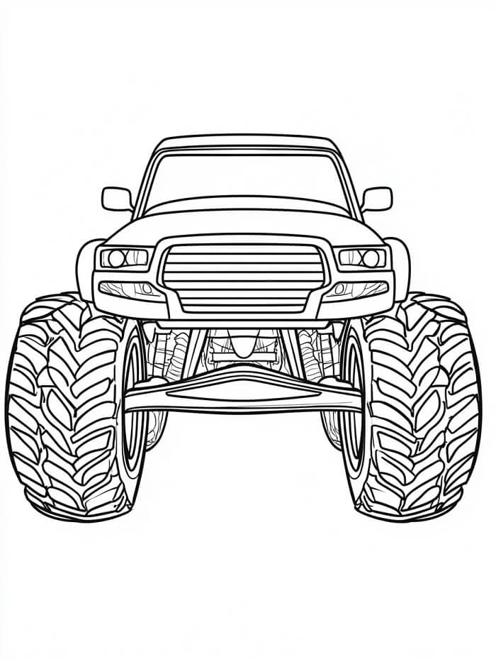 Monstertruck 2 ausmalbilder