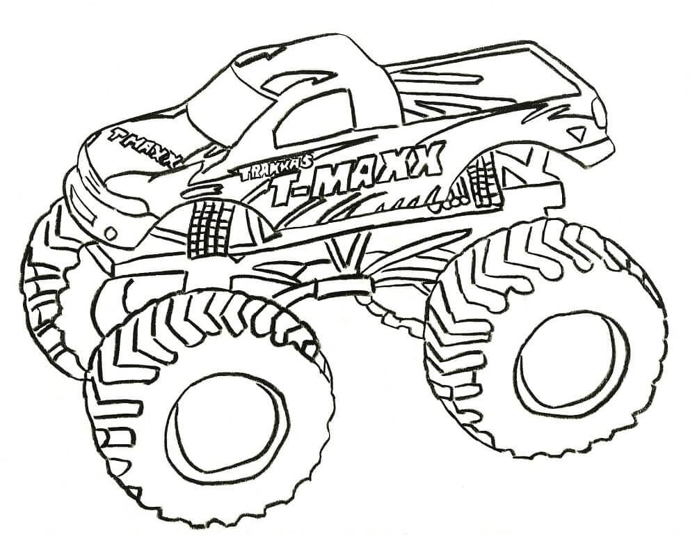 Monstertruck Malvorlage für Kinder ausmalbilder