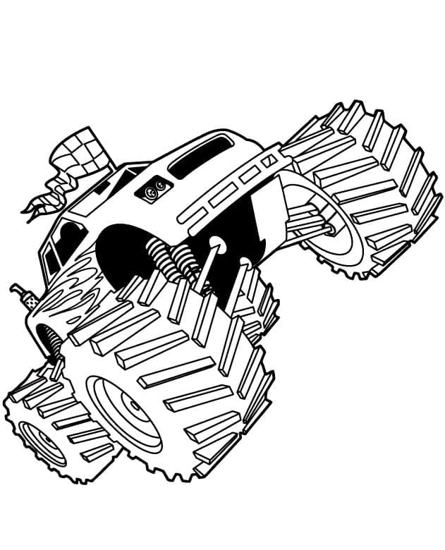 Monstertruck am Himmel ausmalbilder